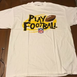 Official white Play Football NFL T-shirt